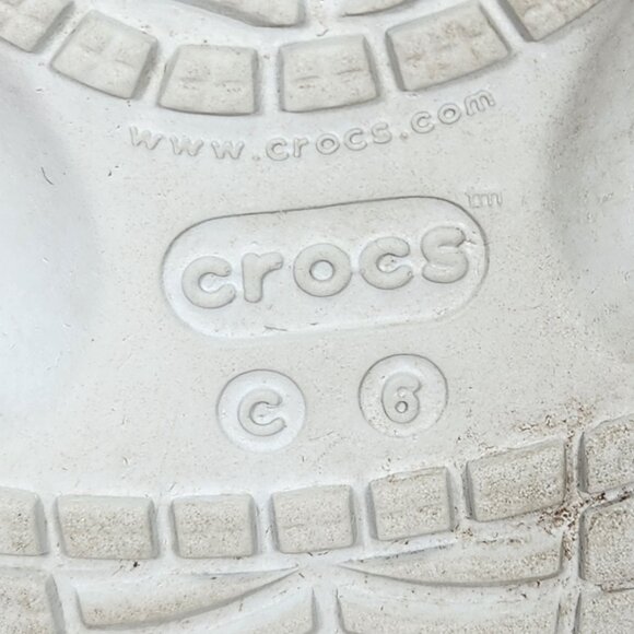 CROCS Toddler Baby 6C 6 Ombre Blue Pink Silver Glitter Slip On Clog Sandal Shoes - Picture 9 of 9